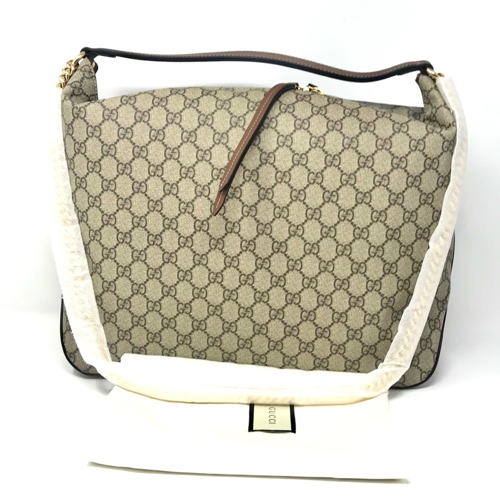 🎉SOLD‼️NWT Gucci GG Supreme Large Hobo - Picture 4 of 10